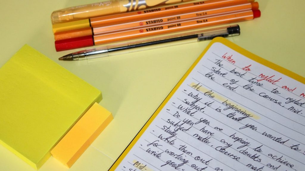 Yellow desk