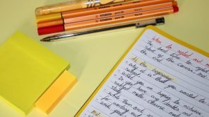 Yellow desk